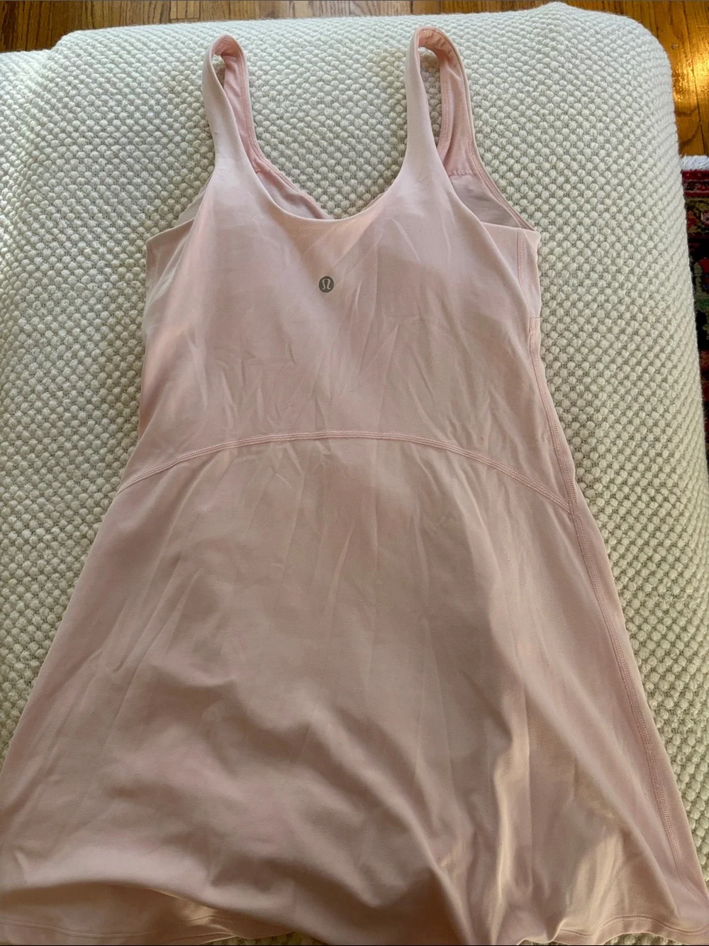 lululemon athletica Light Pink Mini Slip Dress with Built in Shorts
